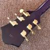 New Design CUSTOM purple electric guitar , with shell beautiful woman on body ,