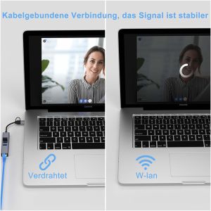 China Adaptateur LAN USB de type C Hub 4 en 2 avec 3 ports USB 3.0 et interface LAN RJ45 Gigabit wholesale