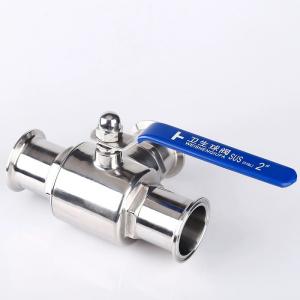 China Sanitary Stainless Steel 304 316 316L Tri Clamp 3-Way Sanitary Ball Valve Type T Type L supplier