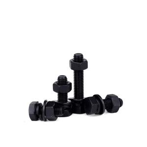 Hot Dip Galvanized Bolts with Black Oxide Finish and OEM Customized Service Provided