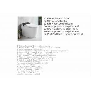 Elongated Sanitary Ware Toilet , Siphon Flush Toilet Ce Approval