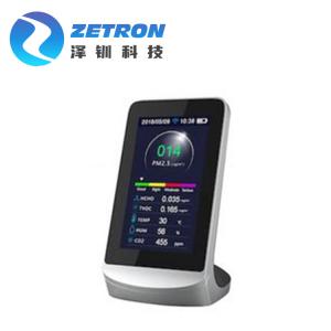 China PM1.0 PM10 Smart Indoor Air Quality Monitors CO2 HCHO TVOC Laser Scattering supplier