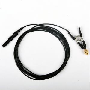 EMG Ear Clip Electrode Gold Coated 1500 Mm Lead Wire 1.5mm DIN