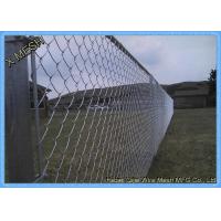China Silver Chain Link Fence Fabric Weave Hot Galvanized Steel Wire For Engineering on sale