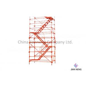 China Spray Painted Scaffold Stair Tower Φ 48mm Diameter For Bridges Construction supplier
