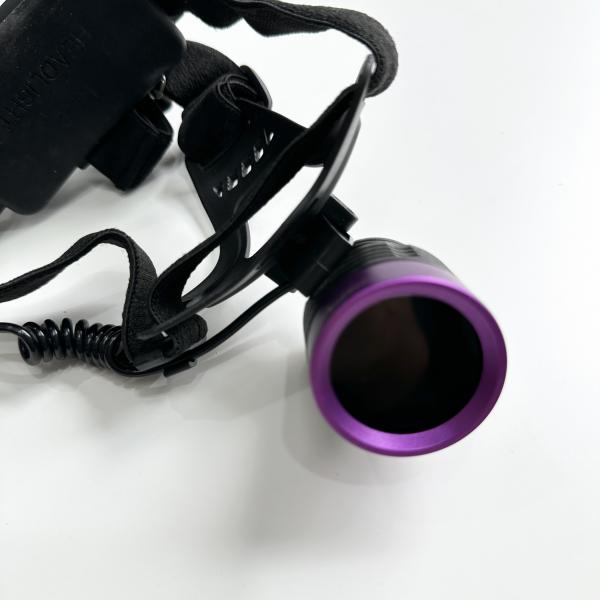 Fluorescent Magnetic Particle UV Headlamp DG-3101S With Peak Wavelength Of 365-370nm And 2pcs Of 18650 Lithium Battery