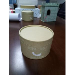 Customized Recyclable Paper Candle Box Round Cardboard Tube Box for Candles Packaging