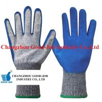 China HPPE 10G knitted Liner With Latex Dipped Palm Coated En388 Anti-cut Non-slip Protective Hand Gloves on sale