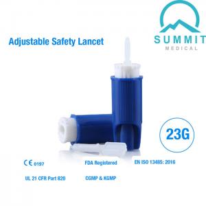 Adjustable Safety Lancet 23G Similar to Roche Accu-Chek Safe-T-Pro Plus Lancet