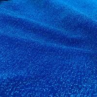 China 150cm Blue Plain Glitter Metallic Jersey Fabric 110gsm Polyester Lurex Fabric on sale