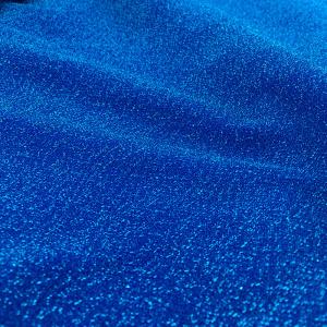 150cm Blue Plain Glitter Metallic Jersey Fabric 110gsm Polyester Lurex Fabric
