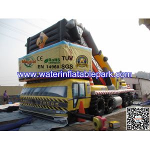 China Diapositiva inflable modificada para requisitos particulares de la forma del coche para hacer publicidad wholesale