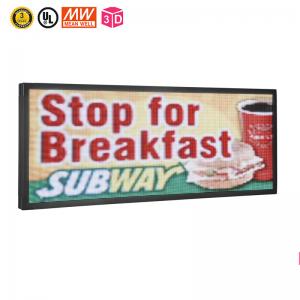 IP20 Waterproof Programmable Scrolling LED Signs , 5mm LED Scrolling Message Sign