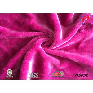 SOLID Velvet Home Decor Fabric , 100% Polyester Shiny Blush Pink Velvet Fabric