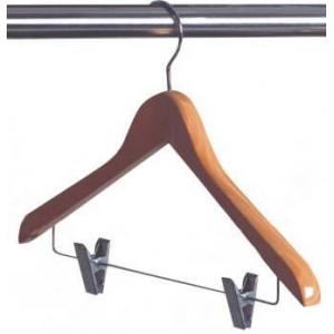 Laundry Hotel Room Hangers For Skirt With 2 Chrome Plated Clips