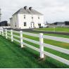 China PVC Farm Fence 3 Rails Horse Paddock Ranch Easy Installation wholesale