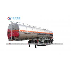 4 Axles 40m3 Asphalt Bitumen Tank Semi Trailer With Burner Insulation