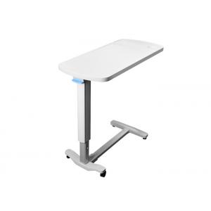 China Movable Plastic Medical Overbed Table With Height Ajustable For Hospital Patient Use supplier