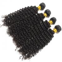 China Soft Smooth Unprocessed Long Natural Curly Hair , Brazilian Human Virgin Hair Weft on sale