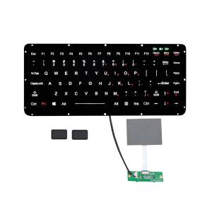 Integrated Silicone Rubber Keyboard With Backlight 2 External Mouse Keys
