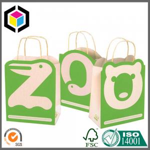 China Color Printing Brown Kraft Promotion Bag; Paper Handle Cute Bear Paper Gift Bag supplier