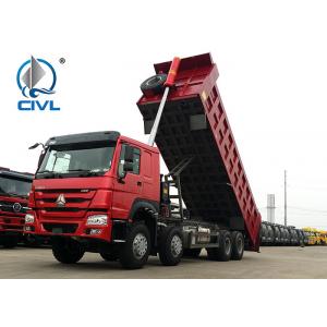 China Sinotruk 12 Wheels Howo 8x4 Dump Truck Tipper 25M3 Front Lifting supplier