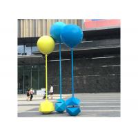 China Custom Size Painted Metal Sculpture Stainless Steel Balloon Sculpture For Outdoor on sale