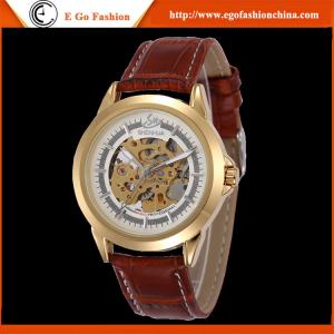China SH26 SHENHUA Branded Watch for Man Stainless Steel Watch Golden Watches Leather Band Watch supplier
