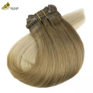 Customized Human Ponytail Hair Extensions Straight 120 Grams
