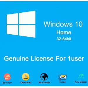 China Computer hardware Microsoft Windows 10 home dvd COA sticker 100% Activation 64bit DVD win10 home License Key Code wholesale