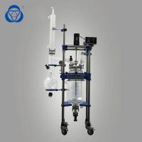 China Organic Jacketed Reactor Glass Distillation Kit PTFE Sealing Short Path on sale