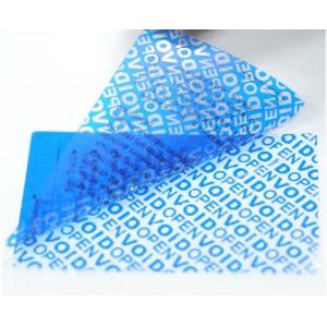 Matt Silver VOID Self Adhesive Security Labels / Printed Packing Tape