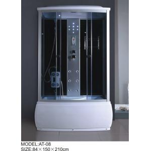 China Electronic system power shower enclosures with tray Syphon Included Included tub shower stalls wholesale