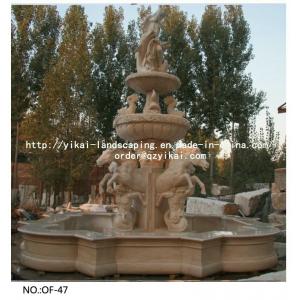 Hand Carved Stone Fountain, Outdoor Garden Water Fountain (YKOF-47)
