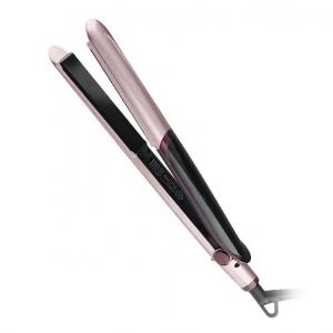 China Customized Ceramic Hair Straightener With PTC Heating Element Rose Gold Aluminum Plate supplier