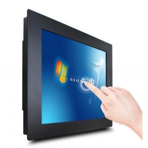 integrated high bright 19 inch dustproof resistive touch screen display industrial LCD VGA DVI monitor with metal casing OEM/ODM