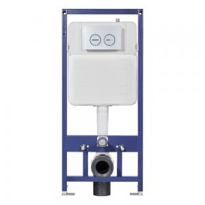 3L 4.5L 6L 9L Back To Wall Concealed Cistern With Blue Frame Sturdy
