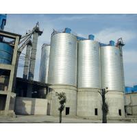 China Wheat Galvanized Grain Silo / Fly Ash Storage Silo Manufacturing Plant Support on sale
