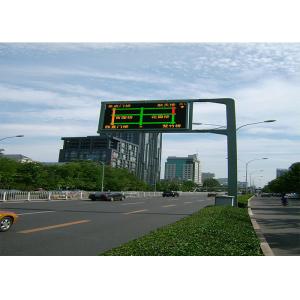 Digital Outdoor Scrolling Led Electronic Moving Message Sign On Road , CE