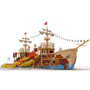 Customized Fiberglass Pool Pirate Ship Amusement Ride Safe And Durable