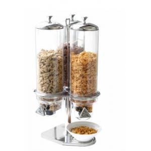 Triple Oat Cereal Dispenser With Stainless Steel Seat , Three Food Division Machine