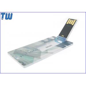 Mini Card Plastic Usb Flash Drive 4GB 8GB Storage with Free Printing for Company Gift