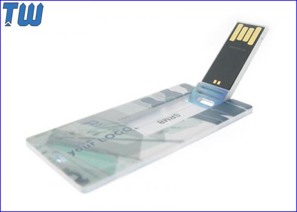 Mini Card Plastic Usb Flash Drive 4GB 8GB Storage with Free Printing for Company