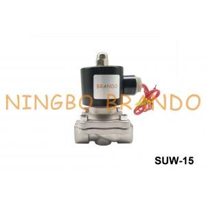 G1/2" NC Nitrile Diaphragm Stainless Steel 2S160-15 SUW-15 Uni-D Type Solenoid Valve AC220V