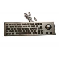 China Outdoor Explosion Proof All In One Keyboard , Silver Wired Keyboard With Trackball For Mine on sale