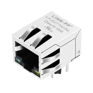 China JD0-0004NL PoE PulseJack 10/100 Base-T RJ45 соединитель с светодиодом supplier