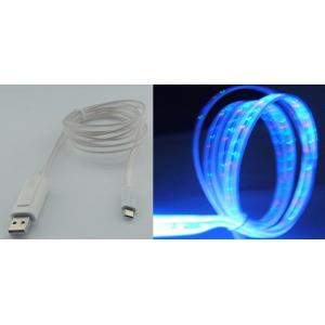 Clear Flat Multicolor Luminescent USB Charge Cable TO Micro 5-pin Cable