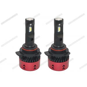 Black 4800lm V6 LED Car Headlights , Easy Install 12v 35w LED Headlight Bulb