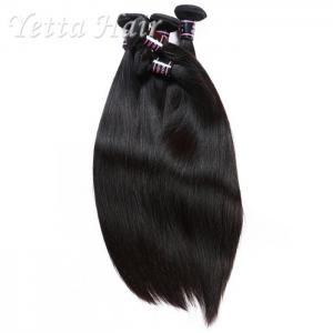 China Natural Color Straight Indian Hair Extensions , Grade 7A Virgin Hair With Soft And Luster supplier