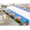 China New Christmas disposable PVC tablecloth，with different Cartoon designs wholesale